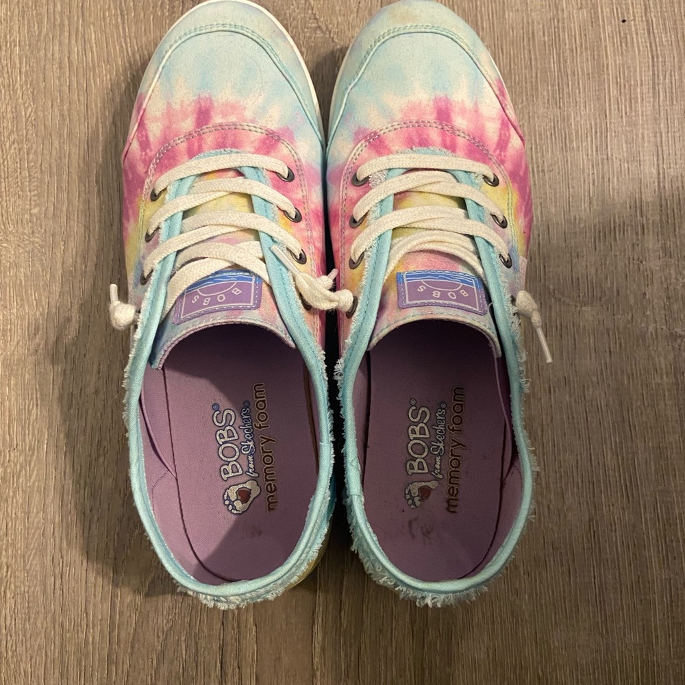 Colorful Tie-Dye Bobs Sneakers